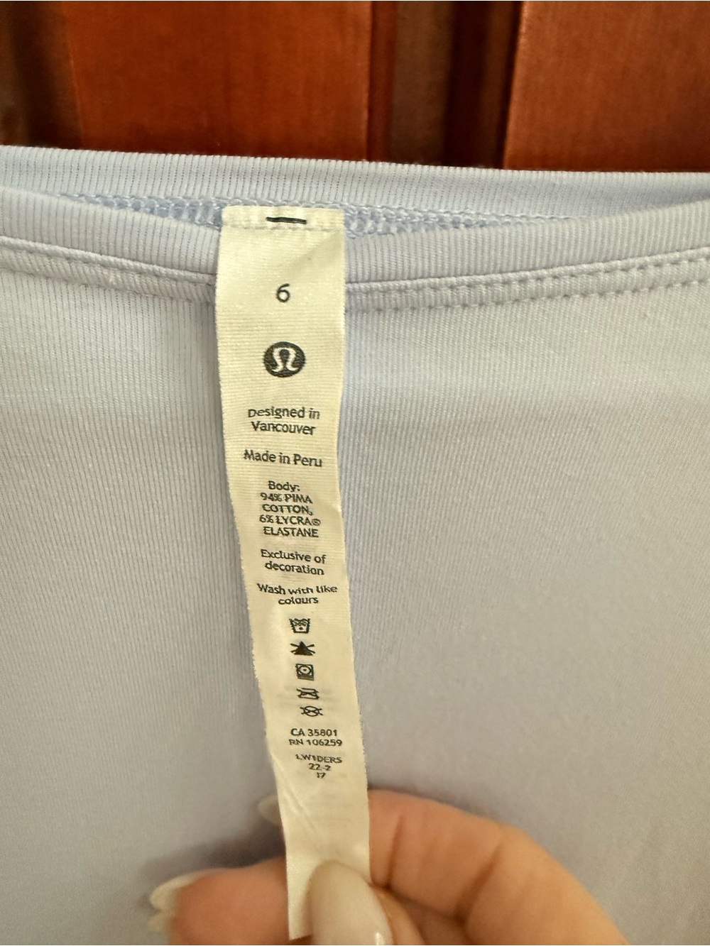 lululemon Long Sleeve casual Dress in Light Blue perfect condition